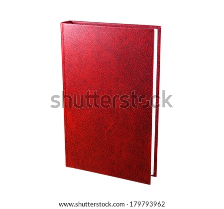 Red book isolated on the white background