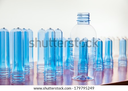 material of PET Polyethylene terephthalate before made to Bottle water. Royalty-Free Stock Photo #179795249
