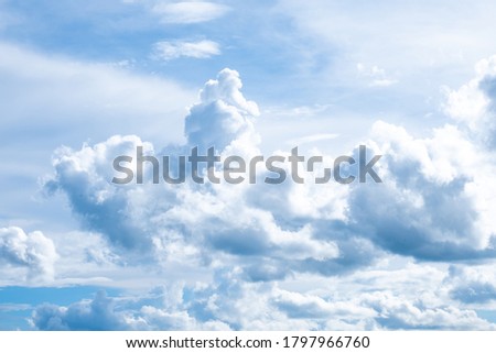 Blue sky with white cloud beautiful, Image day time for background usage