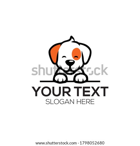 dog cute front of designs logo Royalty-Free Stock Photo #1798052680
