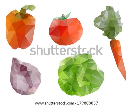 Polygonal geometric vegetables