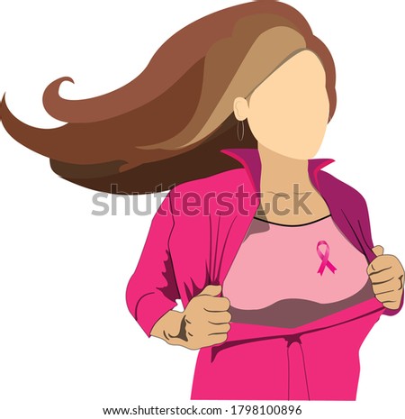 A Superwoman concept design promoting breast cancer awareness 