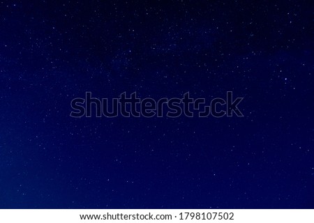 Starry bright clear night sky.