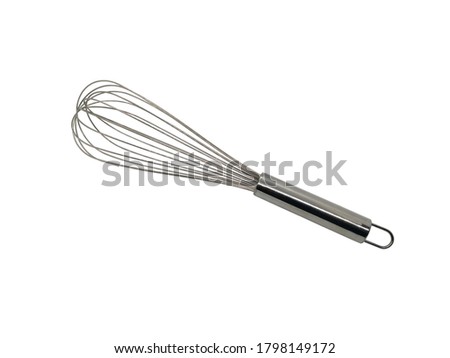 Stainless whisk isolated on white background. Royalty-Free Stock Photo #1798149172