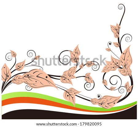pink floral vector