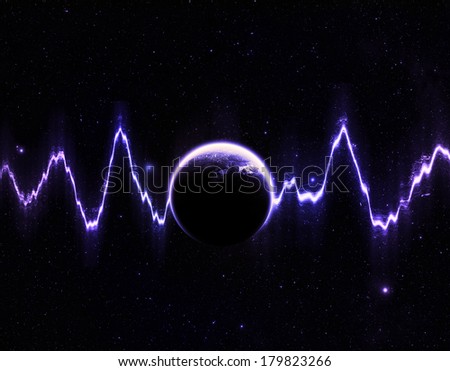 Purple Planet Heartbeat- Elements of this Image Furnished By NASA