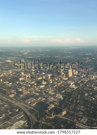 Indianapolis view from the sky