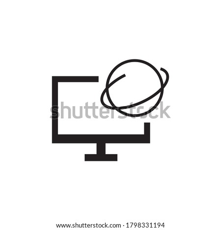 computer science vector icon logo design