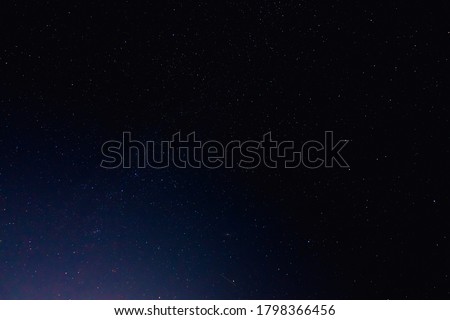 Bright starry sky on a moonless night