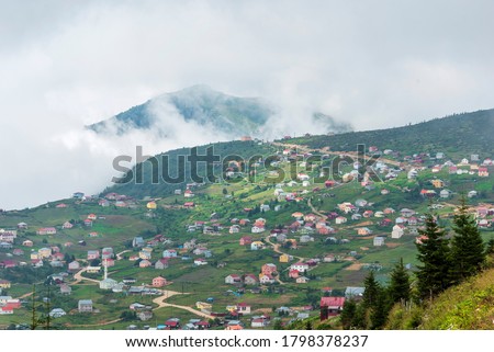Gorele Mist Mountain fascinates people with its instantly changing image. Giresun, Turkey.