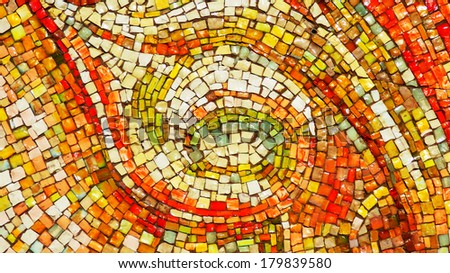 glass mosaic wall    