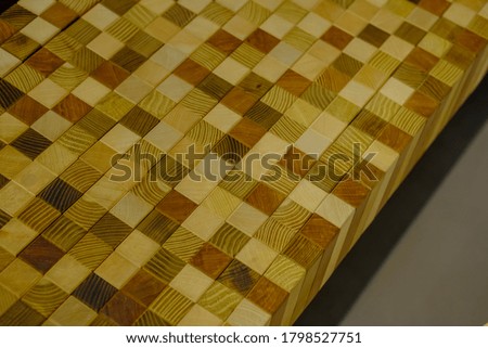 mosaic of different types of wood