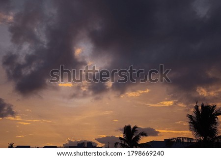 A sunset background without any edit for a perfect landscape picture