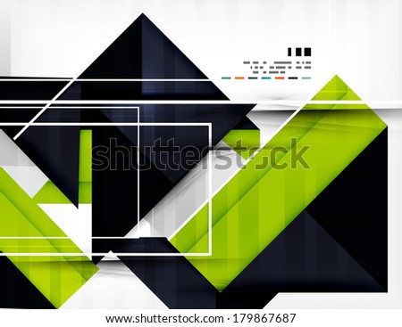 Futuristic geometric shape abstract business template For banners, business backgrounds, presentations