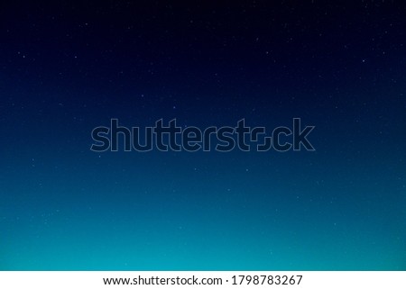 Bright starry sky on a moonless night