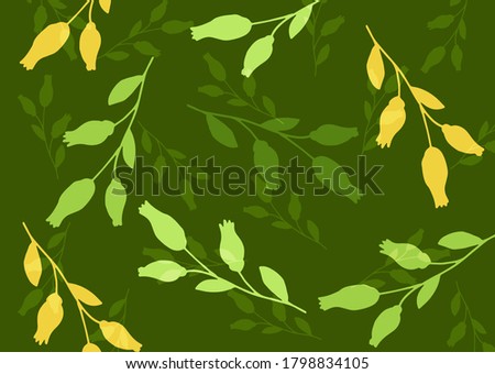 Floral abstract background, vector editable illustration