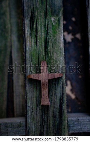 The cross that symbolizes Jesus is a picture.