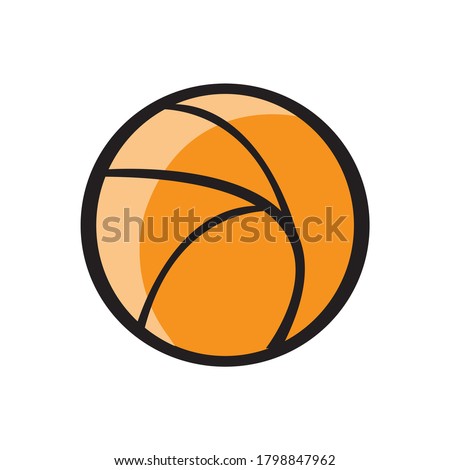 Basketball ball vector illustration isolated on a white background in EPS10