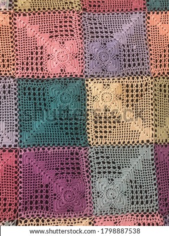 Otantic colorful lace pattern texture