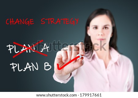 Business plan strategy changing. 