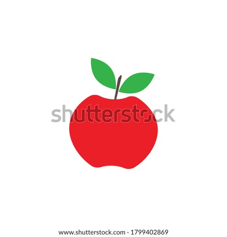 Apple icon. Apple symbol. Vector illustration