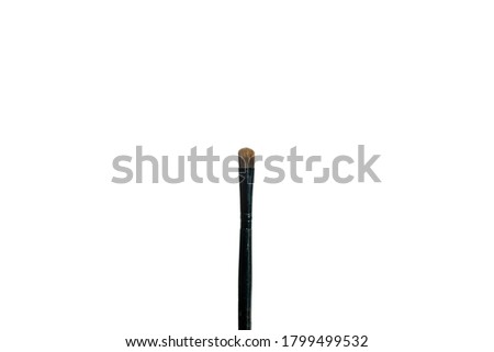make-up brush set isolated as object with white background