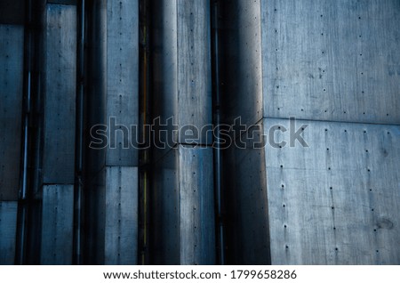 Abstract architecture background of metal detail construction