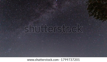 starry sky milky way rural areas in the Russian Federation