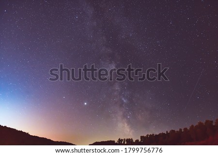 Universe and Milky Way in the night.