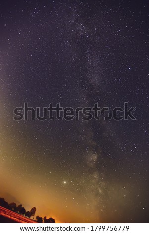 Universe and Milky Way in the night.