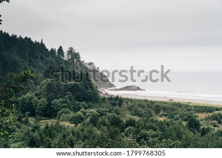 Beards Hollow overlook at Cape Disappointment State Park, Washington State