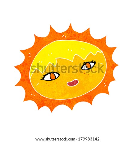 cartoon pretty sun