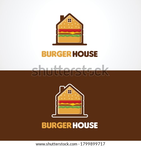 A logo design for burger house, bar, restaurant, cafe, food truck 