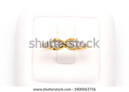 Top view diamond ring hand made in Thailand