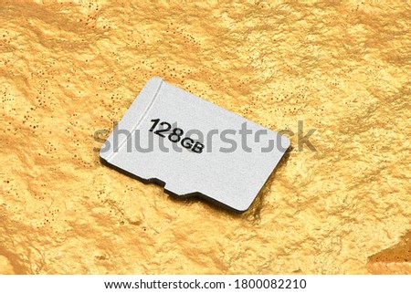 SD memory card isolated on white background. High resolution photo. Full depth of field.