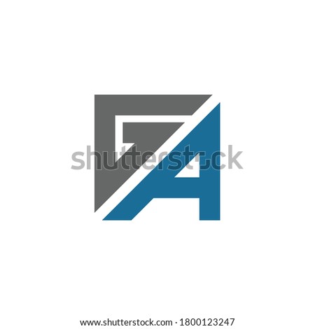 G, A or GA letter logo design element. Graphic alphabet symbol for corporate business identity.