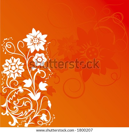 Background flower, elements for design