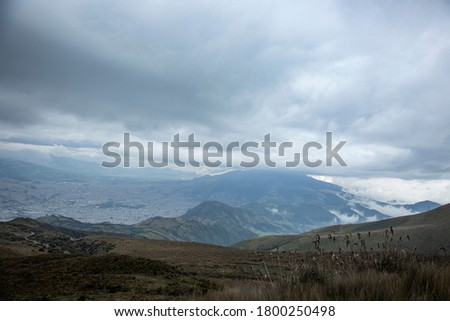 
Panorama from the Pichincha volcano 