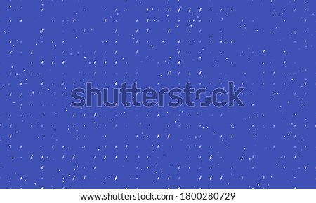 Seamless background pattern of evenly spaced white lightning symbols of different sizes and opacity. Vector illustration on indigo background with stars