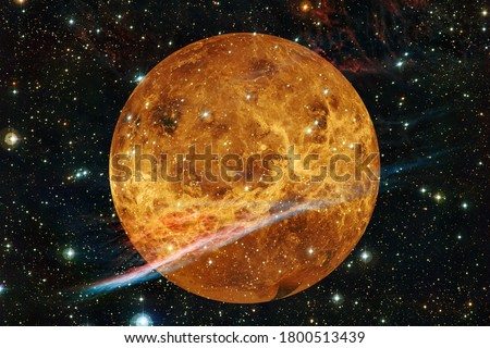 Planet Venus. Solar system. Cosmos art. Elements of this image furnished by NASA