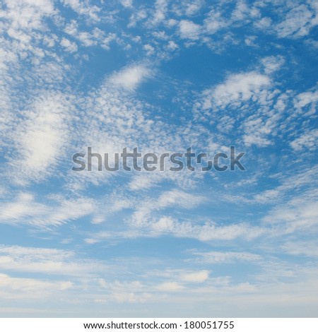 clouds in the blue sky                                    