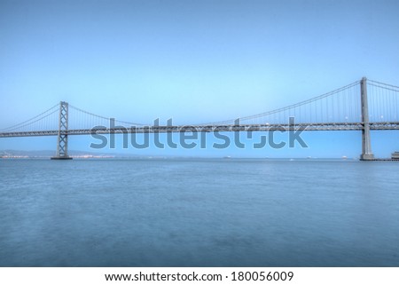 San Francisco - Oakland Bay Bridge is a part of Interstate 80 and the direct road route between San Francisco and Oakland.