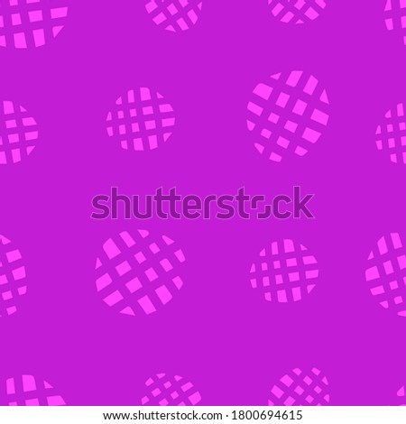 Violet Vector seamless pattern of hand-drawn circles