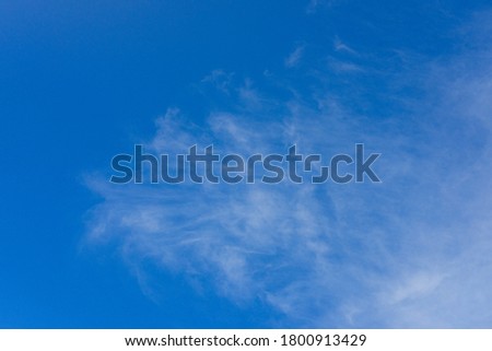 blue sky and white clouds for background.