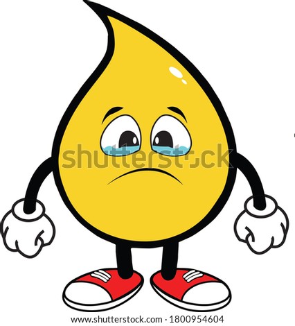 Emoticon Sad Illustration With Hand And Shoes