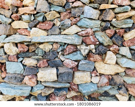 Beautiful natural colored rocks in Iraq
