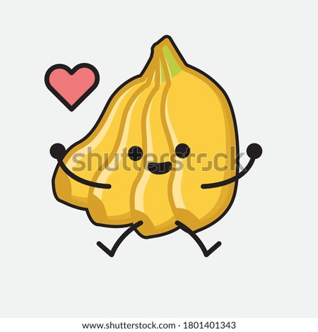 An illustration of Cute Banana Mascot Vector Character