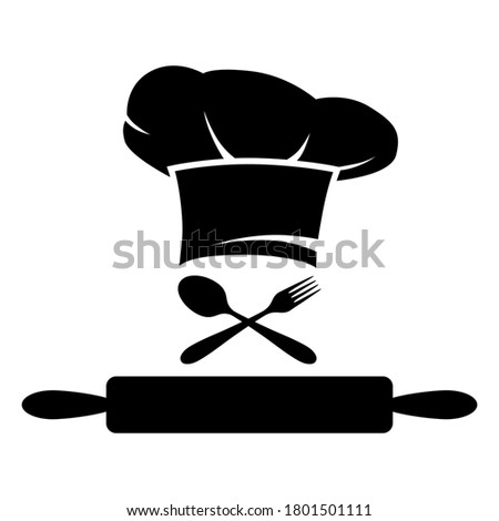 cooking chef symbol set icon
