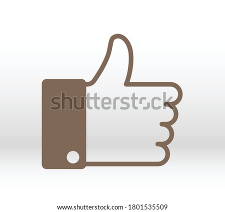 like icon vector. Thumbs up icon.