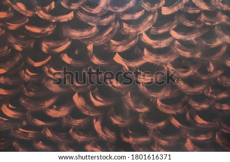 background from black wall with brown strokes